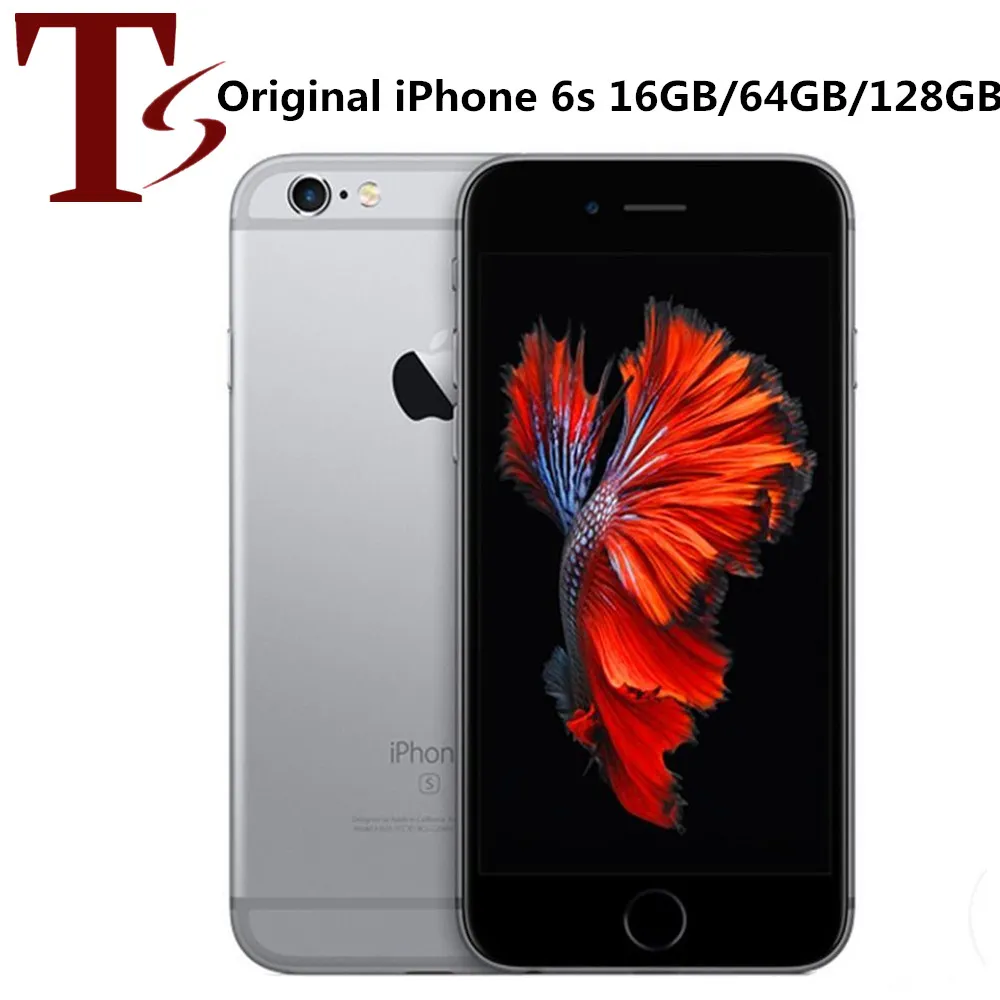 Gerenoveerde originele Apple iPhone 6S 4.7 inch met aanraak-ID IOS A9 16/32 / 64/128 GB ROM 12MP Ontgrendeld 4G LTE-telefoon