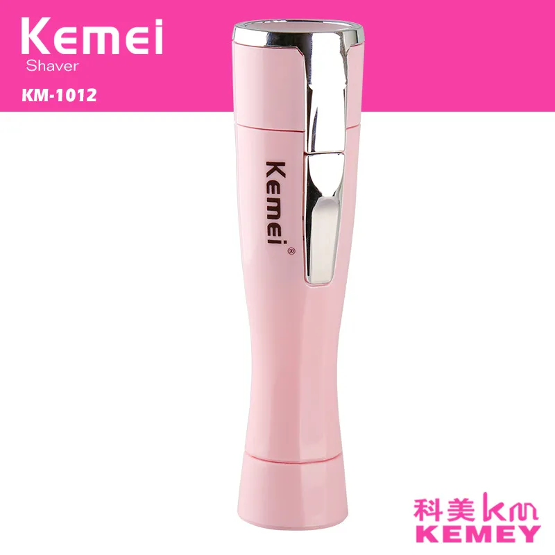 Kemei Shaved Machines pour femmes Mini Dame Épilateur Épilateur Épilateur Rasoir Rasoir Batterie Batterie Bikini Épilateur Épilateur Electrique
