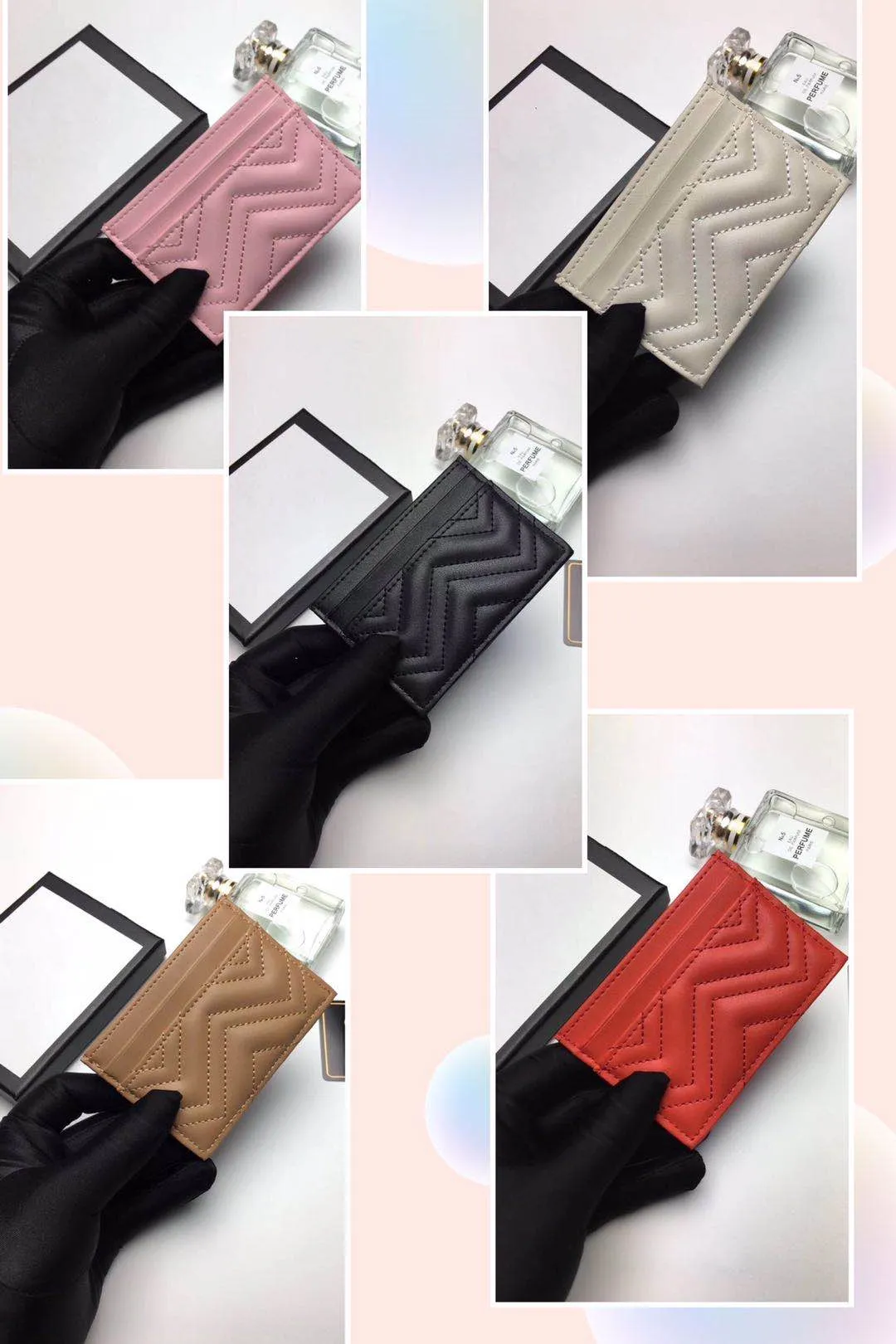 2020 new fashion card holders men`s and women`s purses pure color leather classic mini purses Free Boat Aristocrats