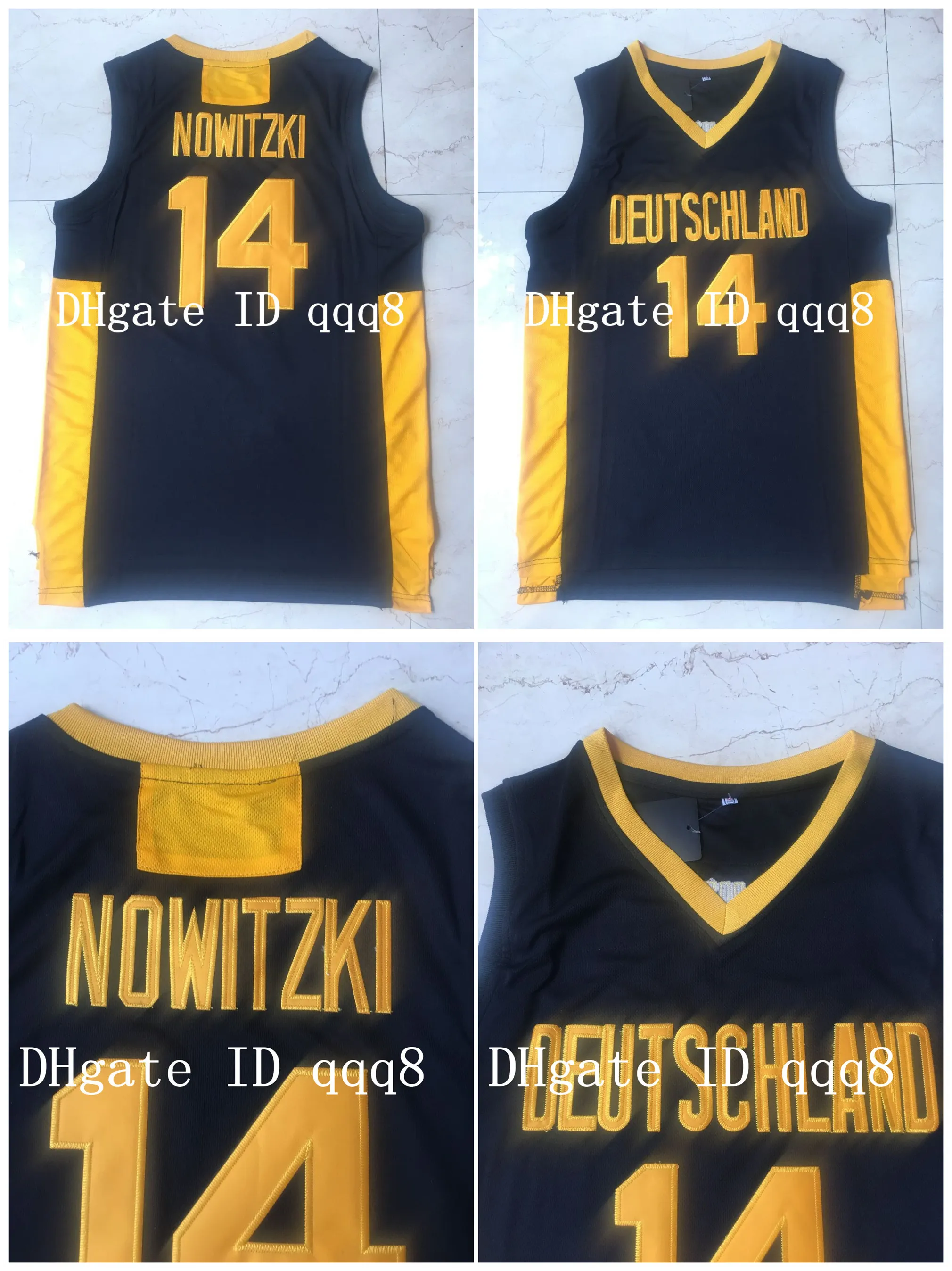 Maglie di dirk di alta qualità Nowitzk Deutschland Germany College Basketball 100% Stiked Size S-XXXL