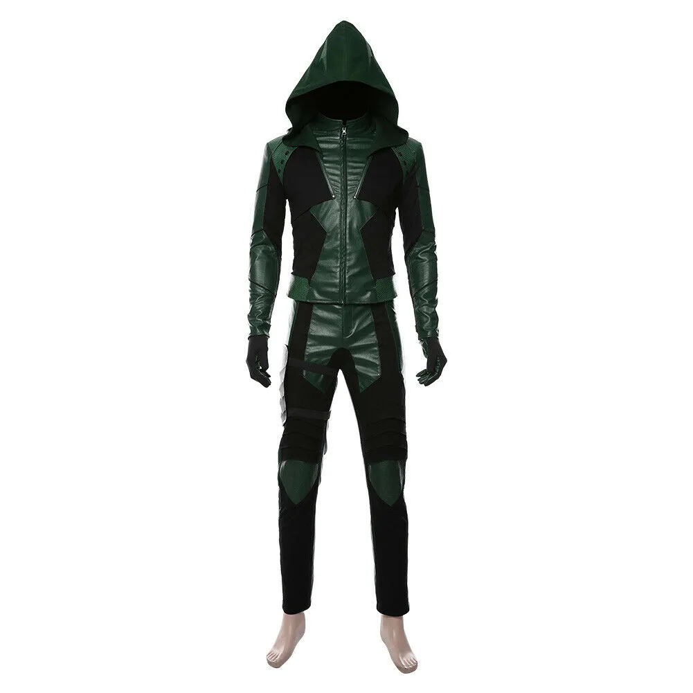 Green Arrow Staffel 8 Oliver Queen Cosplay Kostüm jeder Größe340u