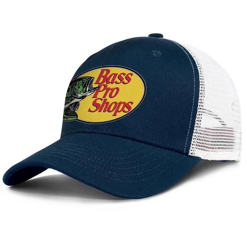 Bass Pro Shops Tuck Strap Cap Fishing Lures Logo Trucker Fishing