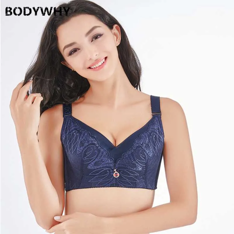 Lace Bra Extra Large Fino Não Esponja Grande Busto Pequeno Roupa