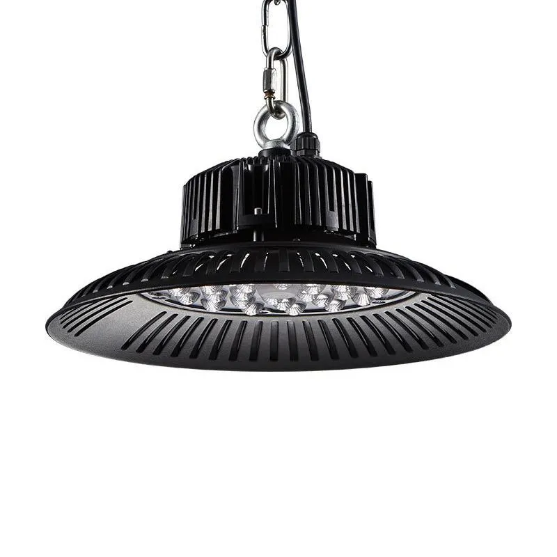 Super brilhante 100W LED UFO High Bay luzes 110V 220V IP65 impermeável Iluminação comercial industrial Armazém 150W 200W LED de alta Lâmpada Bay