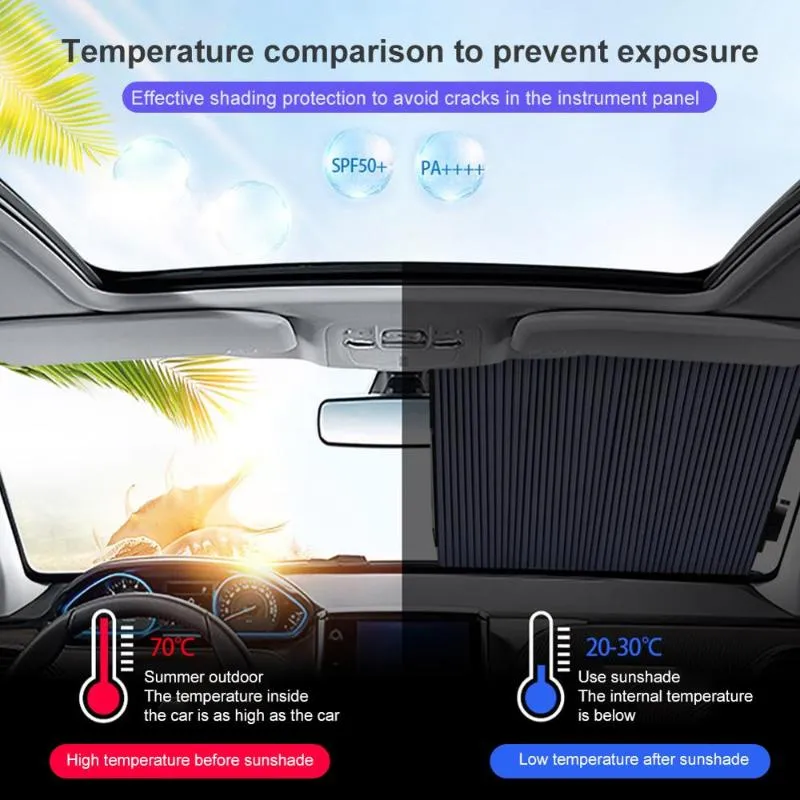 Auto versenkbare Windschutz scheibe Sonnenschutz Innen UV-Schutz