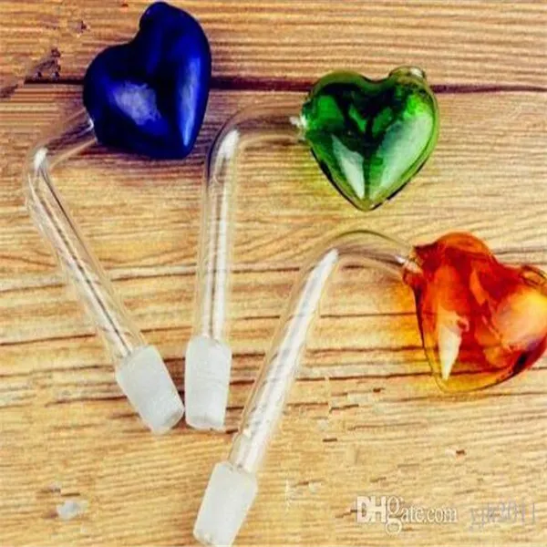 Hookah accessories right heart pot Wholesale Glass bongs Oil Burner Glass Pipes Water Pipes Oil Rigs Smoking