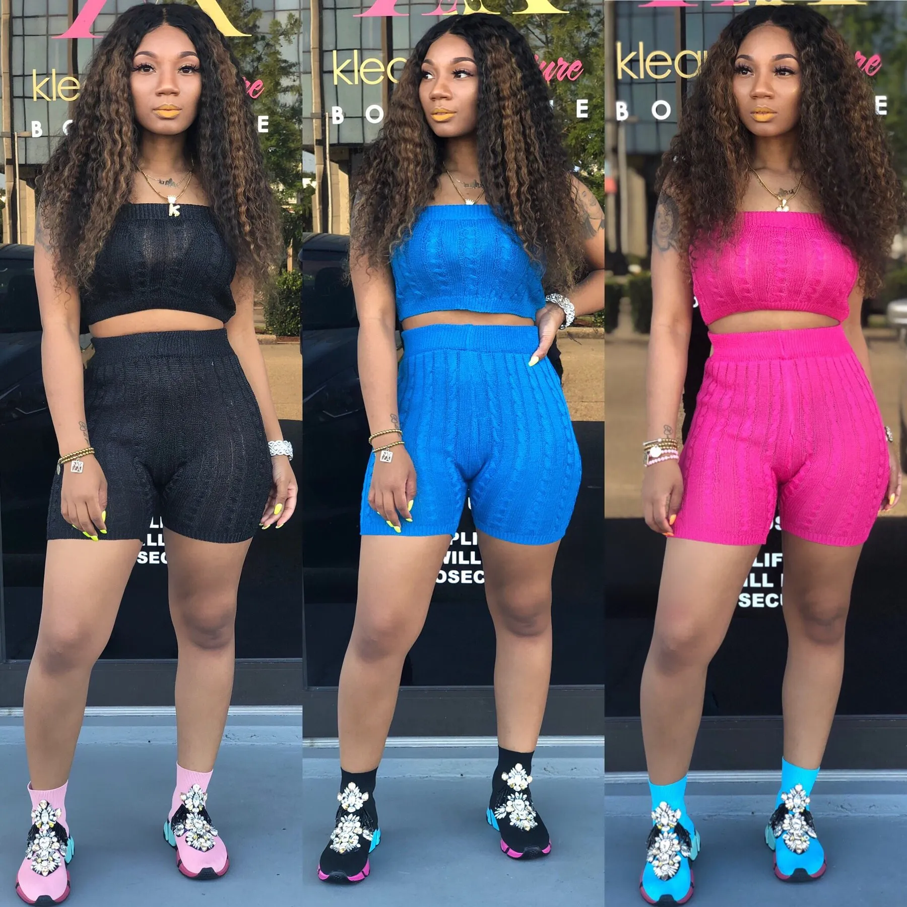 Sexy Candy Colored Designer Shorts Suit Women Set For Women Crop Top And  Biker Shirts, Sweat Suit, Club Outfits, And Casual Tracksuit From Xynm,  $16.59