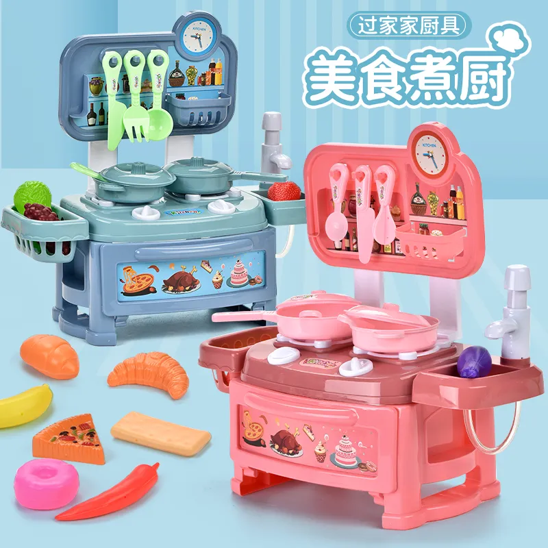 Jouets de Cuisine de Simulation,Jouets en Plastique de Cuisine de 30  Pièces, Ensemble de Jeu D'ustensiles de Cuisine, Jouet de Cuisine de  Simulation