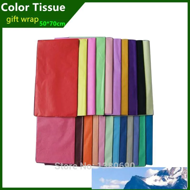 100sheets/L 50x70cm Tissue Wrapping Waterslide Paper Gift Waterslide