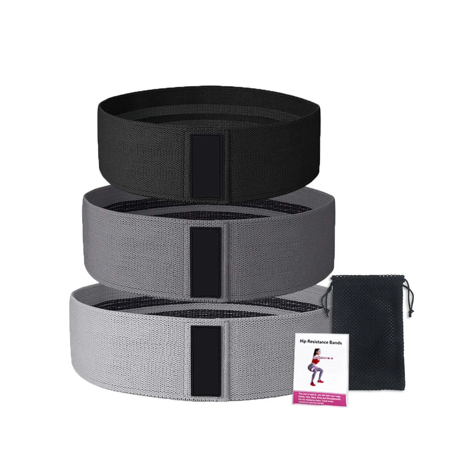 Home & Garden 3pcs /pack Squat Resistance band Exercise Yoga Training Belt Hip Lifting Pull Loop Hip Elastic belt band Exercise Yoga Training Belt Hi
