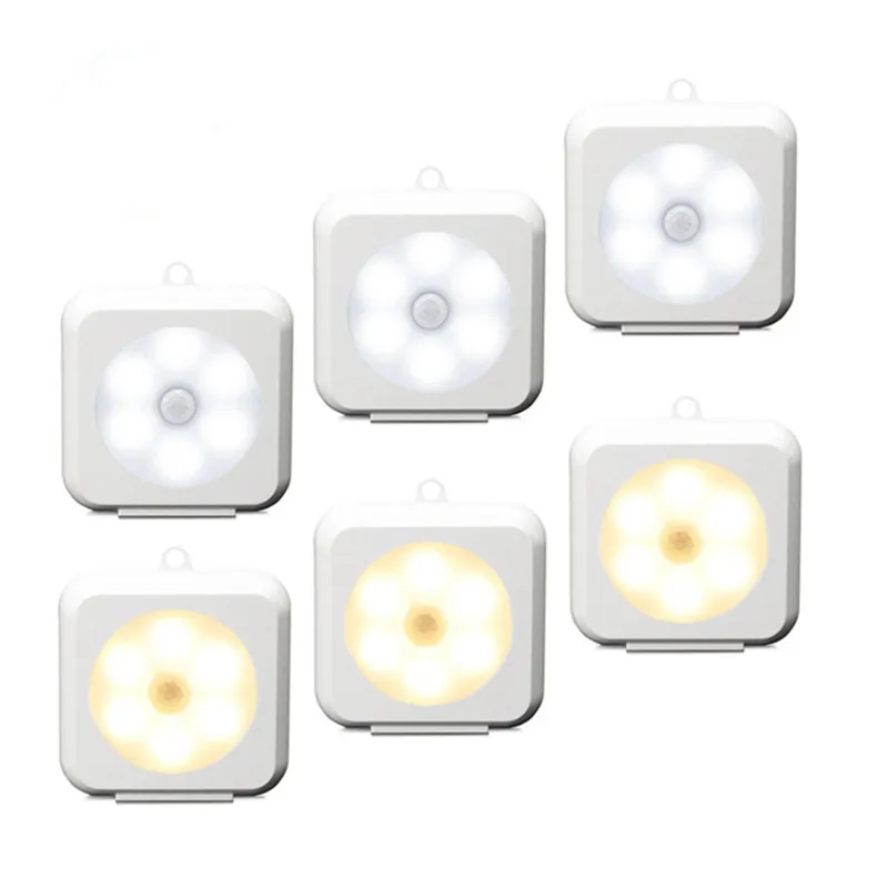 LED nachtlamp muurverlichting slimme bewegingssensor lichten lamp warme koude witte pir sensor wandlampen voor slaapkamer trapgangen