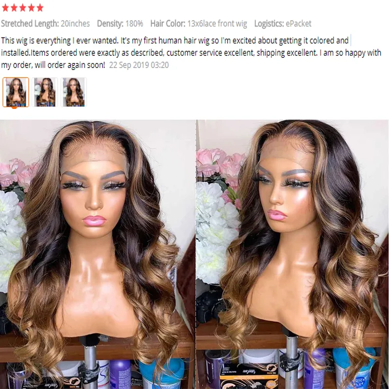 Beeos hair brazilian virgin human hair deals lace front wigs