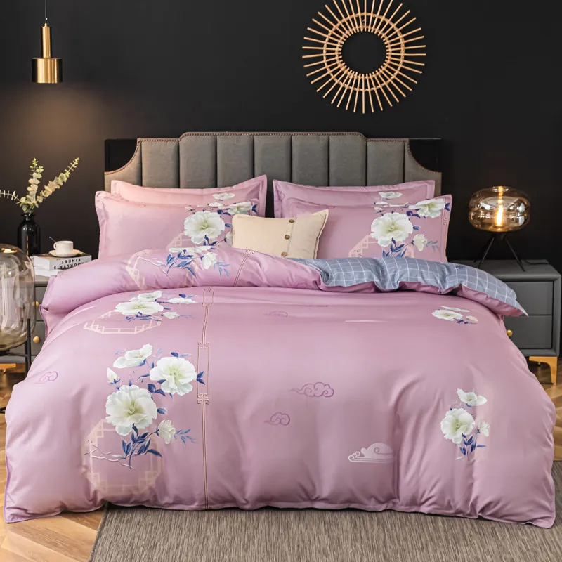 Parure De Lit 2 Personnes Luxury Floral Printed Duvet Cover Simple King  Size Bedding Set Comforter Bed Linen Single Queen Covers - AliExpress