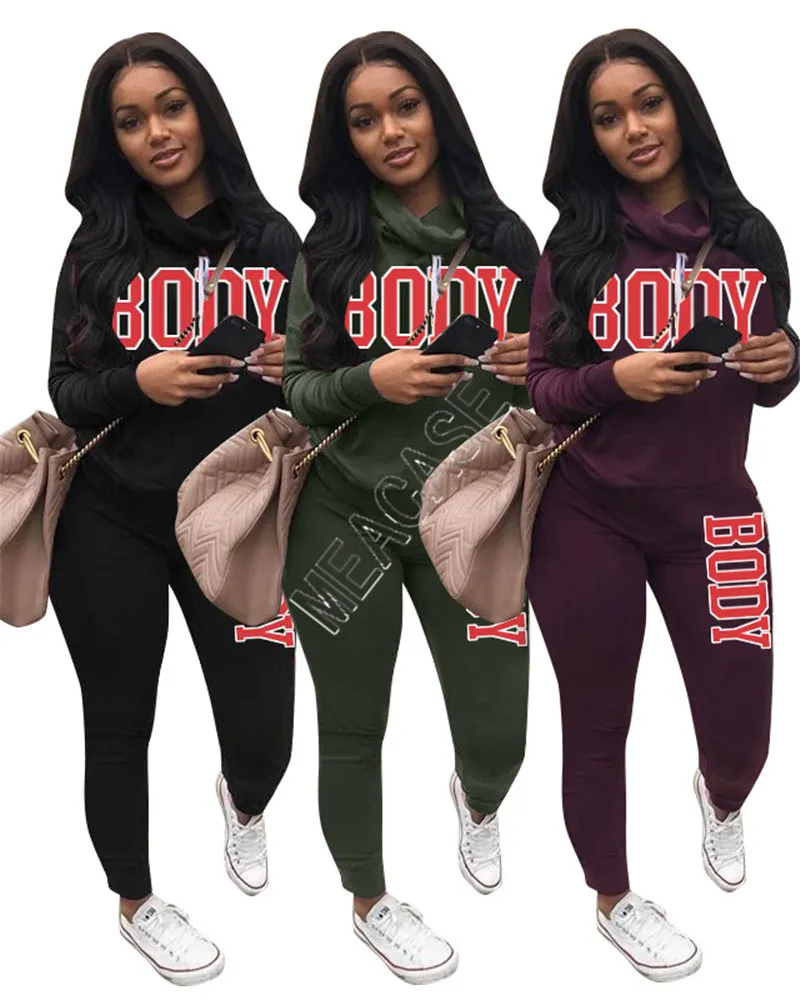 zweiteilige Outfits fallen Frauen s zwei Stück Jogginganzuege Designer Kleidung 2020 Trainings Conjunto de 2 piezas de ropa de mujer NEW D92303