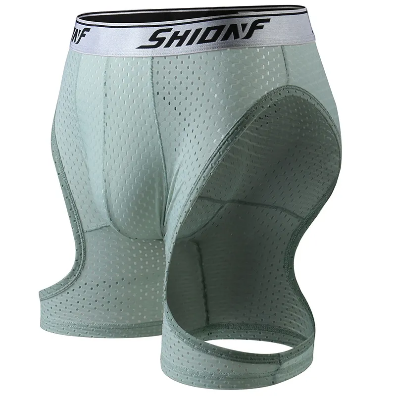 Workout Men's Seamless Boxer Briefs with Bulge Pouch Fitness Underwear  XL 4XL