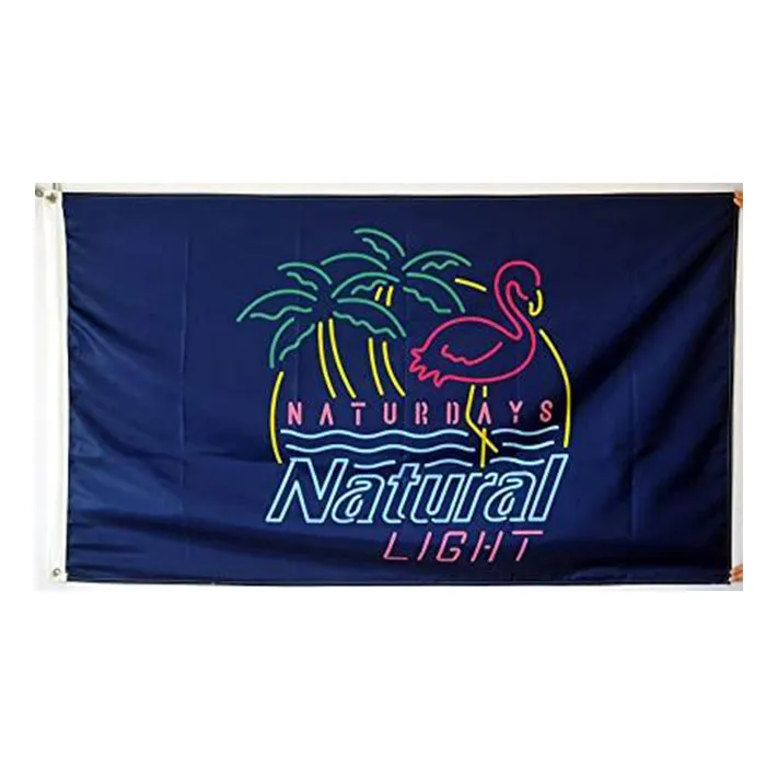 Naturdays Natural Light Flag 3x5ft 150x90cm Digital Utskrift 100D Polyester Dekoration Flagga med Brass Grommets Gratis frakt