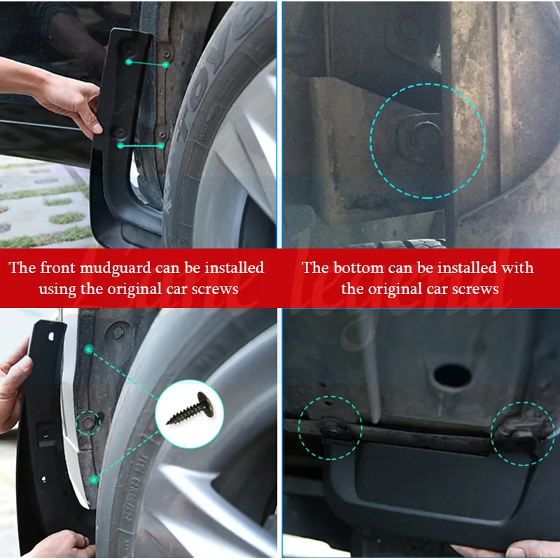 Auto Schmutzfänger, für Audi A1 2010-2015 Vorne und Hinten