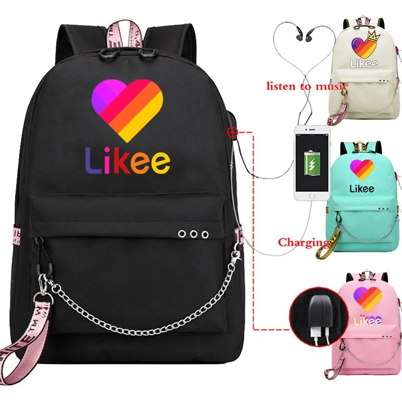 Ryggsäck USB Laptop Ryggsäck School Bags För Teenage Girls 2020 Ryska Styles Zipper Bookbag