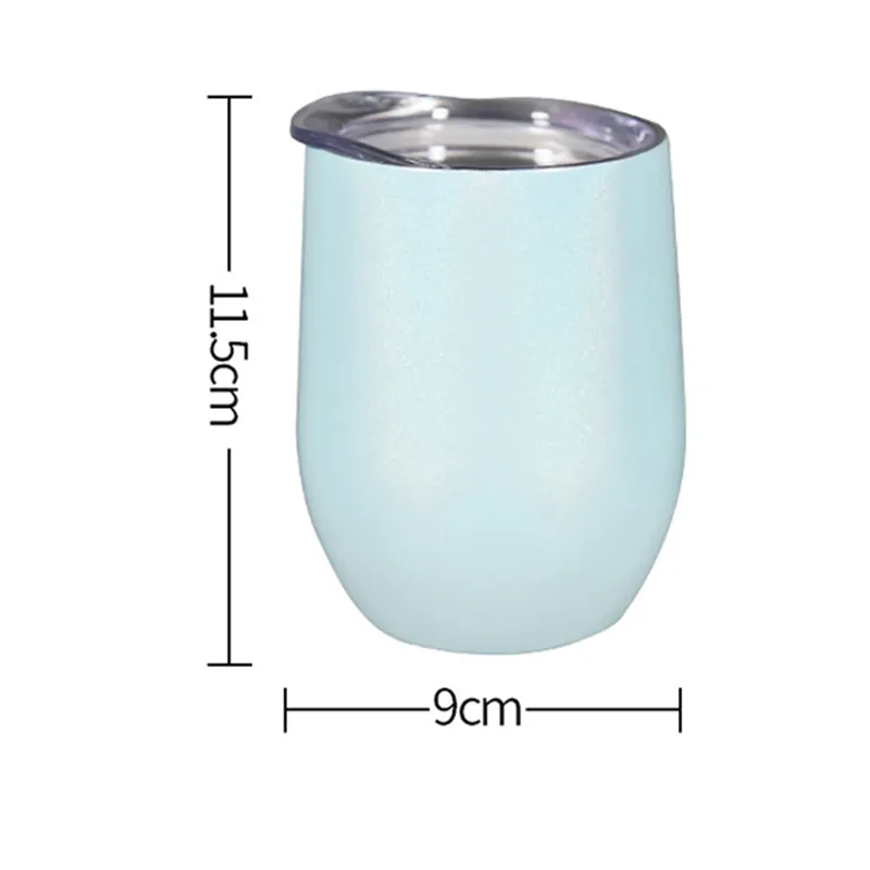 Stainless Steel Wine Tumbler, 12oz, Graduated Colors, Stemless Glasses, Egg  Shape Cups, Double Wall Insulated Water Bottle with Lid from Dhgate  Tumblers - price 4.89