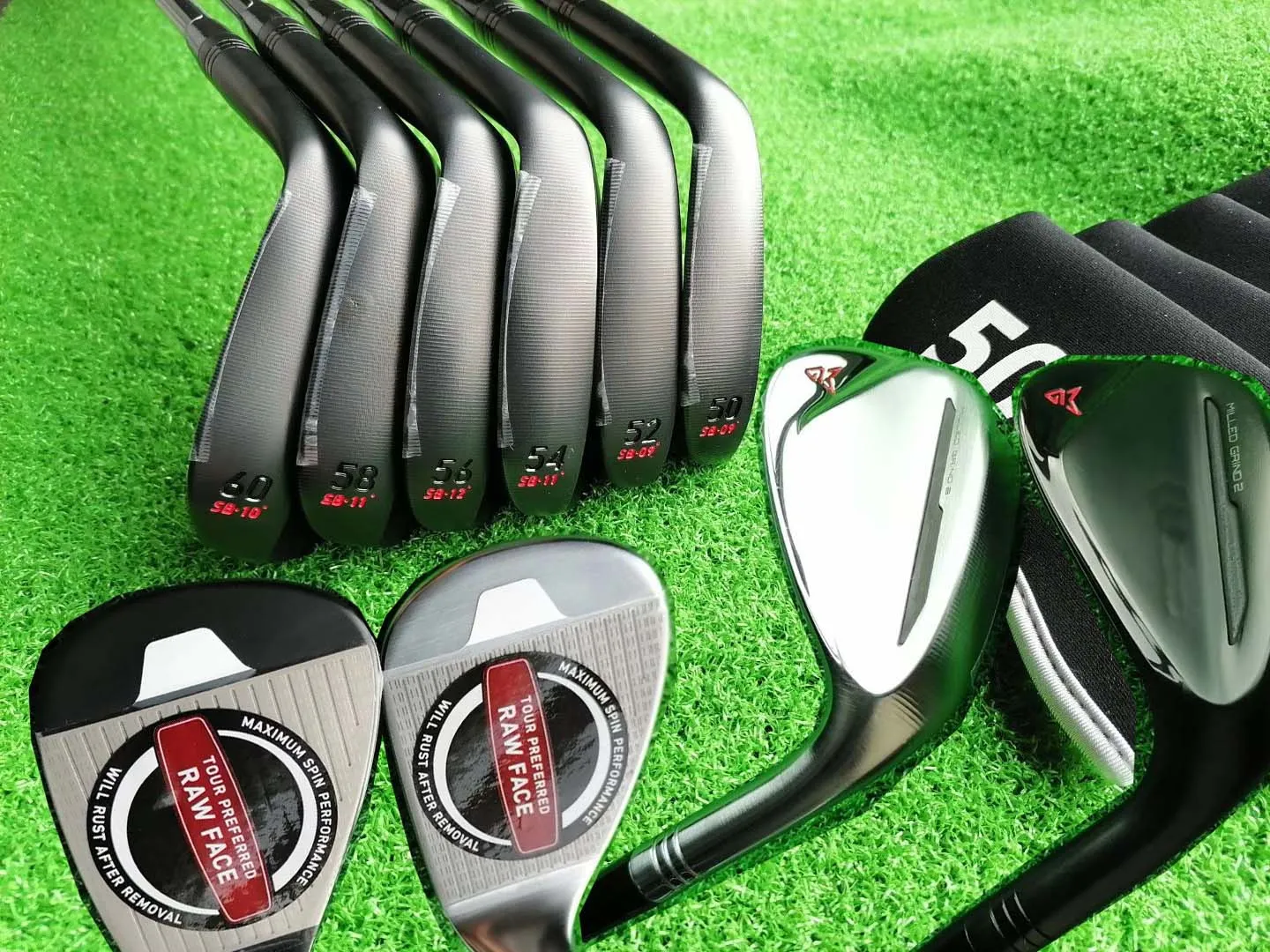 Free DHL Shipping TOP Quality MG2 Golf Wedges Chrome/Black Color 3PCS/LOT 50,52,54,56,58,60 Loft Available Real Pics Contact Seller