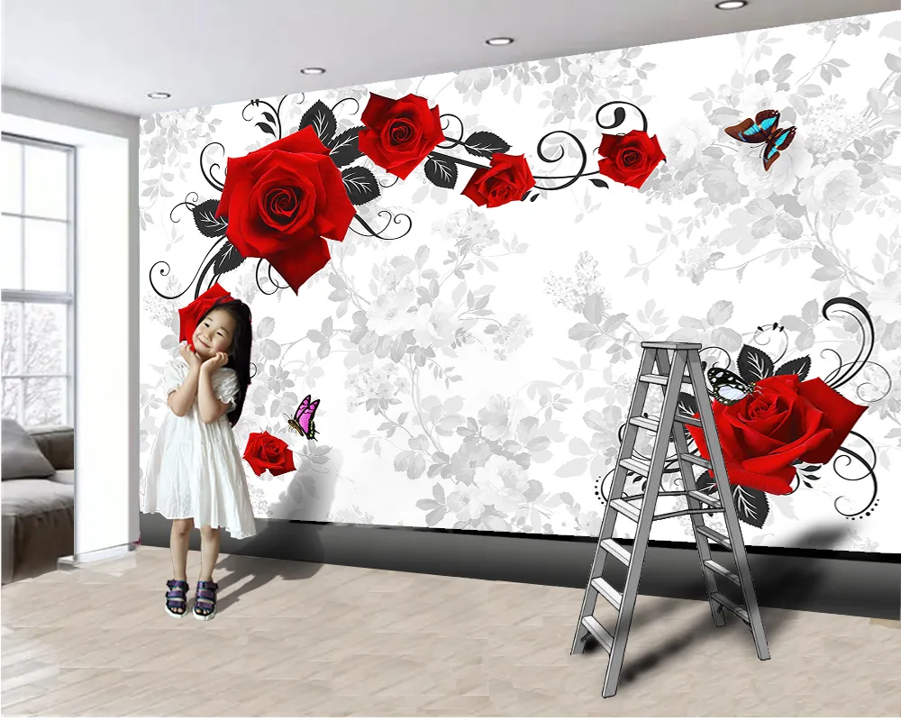 Red Rose 3d Collage Creating Intricate Floral Art With Scroll Saw