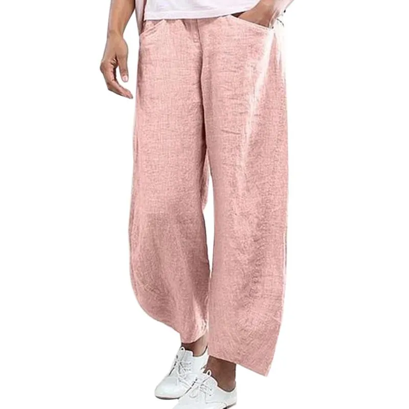 【KOOLOSET】All Day Wide Cotton Pants DHgate.com:Womens Casual Loose Cotton Wide Leg Pants - Solid