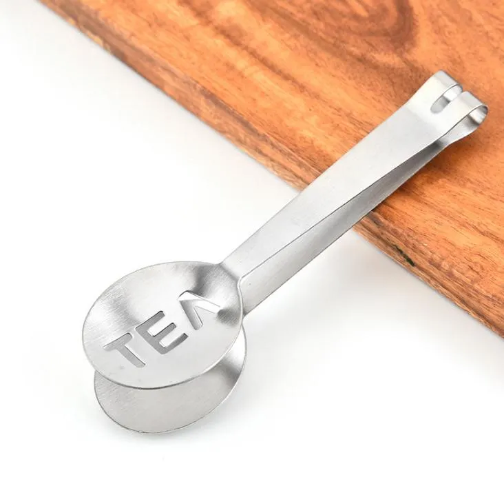 TeaSavor Stainless Steel Tea Bag Squeezer & Strainer Mini Spoon Clip
