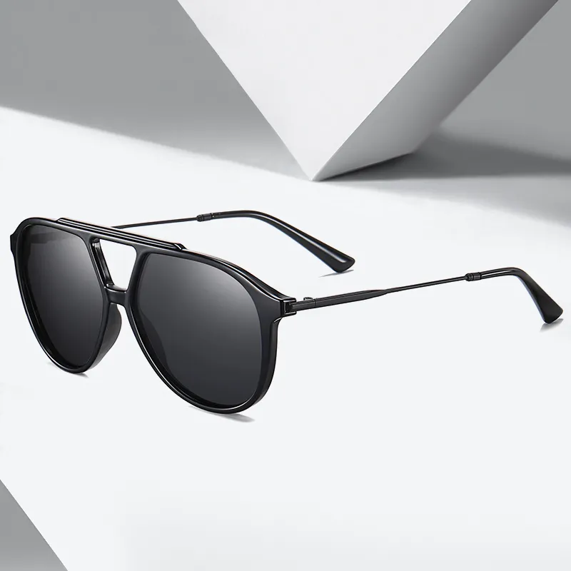 Sunglasses JULI Brand Classic Pilot Polarized Men Lighter Frame 100 UV Protection Driving Sun