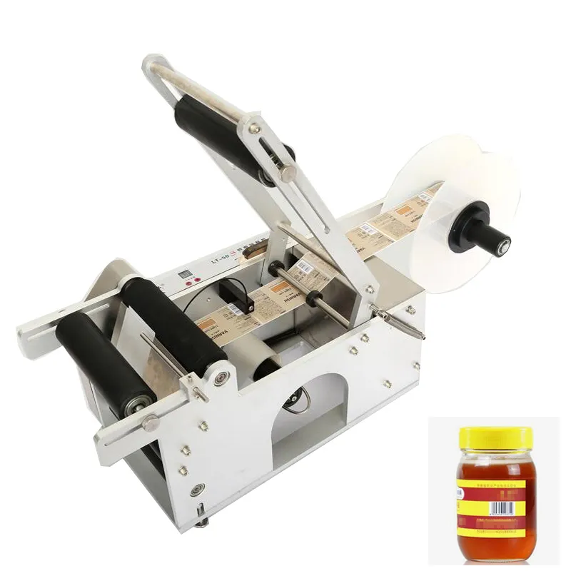 Semi Automatic Sticker Round Bottle Labeler Label Applicator Customized Automatic Labeling Machine Label Machine for sale