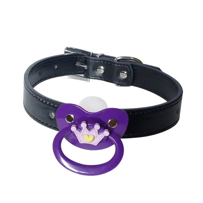 DDLG Adult Size Silicone Kellymom Pacifier Belt Collar For ABDL And