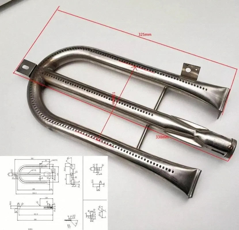 High Quality Stainless Steel 304 Gas Burner, Dont Rust.U Gas Heater,Gas