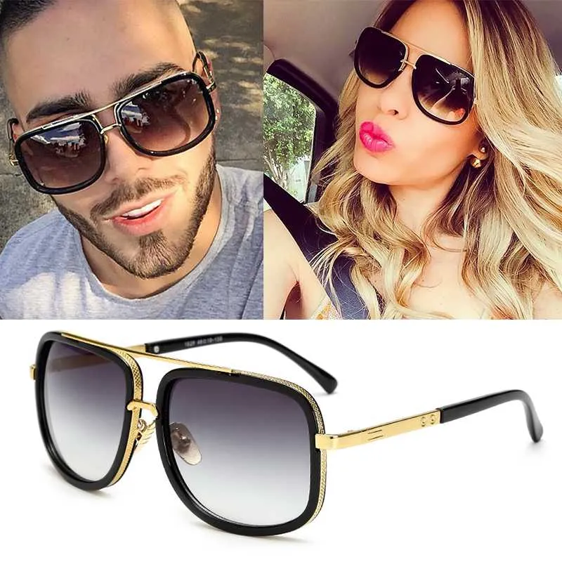 Oversized Women Sunglasses Men Women Sun Glasses Square Male Gafas de sol Female