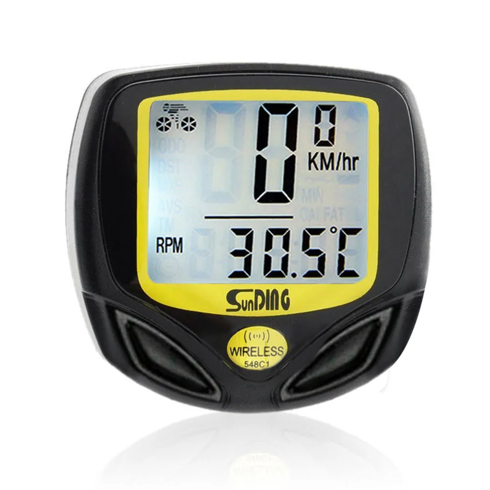 Wasserdichter Fahrrad-Tachometer, kabelloser Fahrrad-Fahrradzähler, Computer, Kilometerzähler, Radfahren, Fahrrad, Stoppuhr, wasserdichter Computer für Radfahren