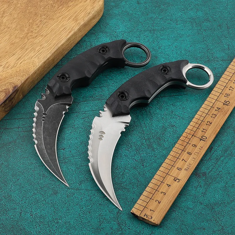 Shadow Claw Fixed Claw Knife Survival Camping Tactics Outdoor Pocket Lifesaving Antler Handle Hunting Kitchen EDC Knife