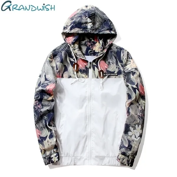 Grand Floral Bomberjacke Männer/Frauen Hip Hop Slim Blumen Pilot Bomberjacke Mantel Herren Kapuzenjacken Plus Größe 4XL, PA571 X0621