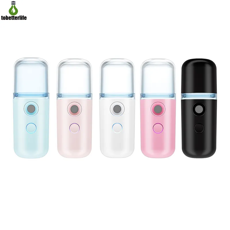 30ml Nano Mist Sprayer Portable Handheld Summer Moisturing Facial Steamer Humidifier Beauty Skin Care 5 Colors