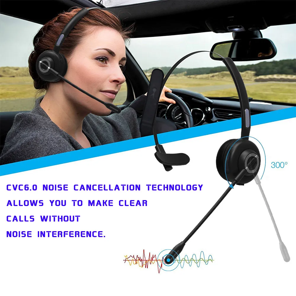 On Ear Bluetooth Headset With Microphone For Home Office Online