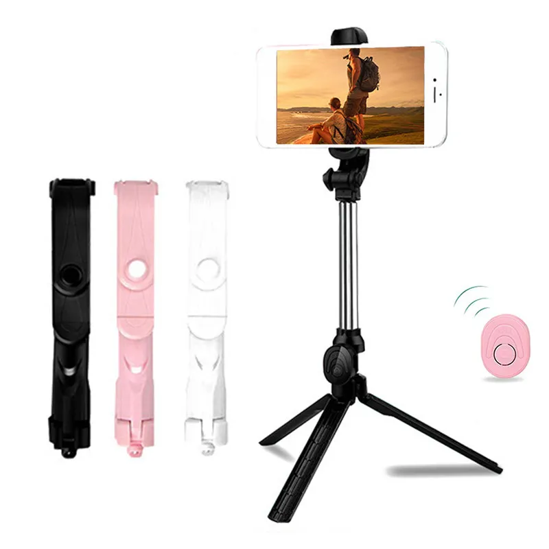 XT10 Selfie Stick Foldable Tripods Wireless Bluetooth Control
