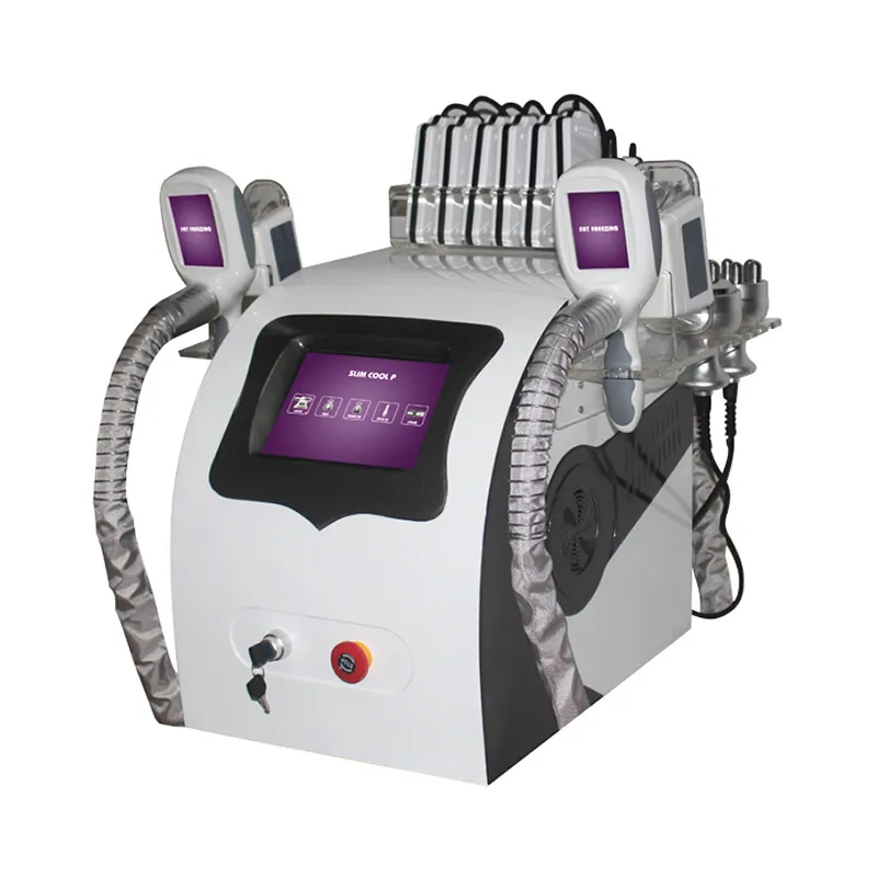 Équipement de beauté de cavitation ultrasonique multifonctionnel RF amincissant la machine Cryolipolysis Fat Gel Cool Cryo Body Sculpting Traitement