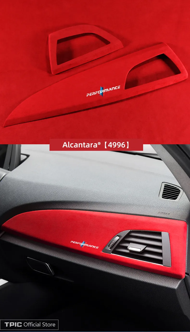 TPIC Alcantara adesivo per rivestimento volante per BMW F30 F32 F34 F36 F20  F21 F22 F06 F10 F15 F16 M accessori per auto sportive