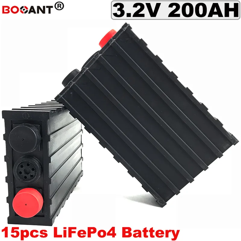 15 unids/lote batería de litio recargable LiFePo4 15S 48V 200Ah batería de bicicleta eléctrica para almacenamiento de energía/sistema de energía Solar