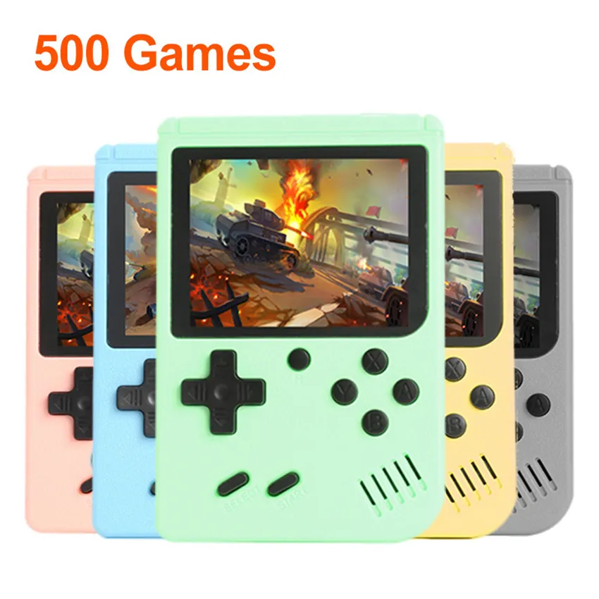 Macaron Colour Mini Pocket Game Players Retro TV Video Gaming Consoles Support AV Output HDTV FC 8 Bit Classic Games for Kids Gift