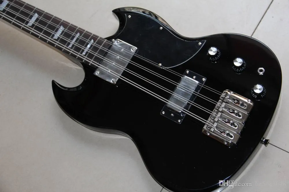 Partihandel Ny ankomst Electric Bass Guitar 8-sträng i svart 130309 Toppkvalitet