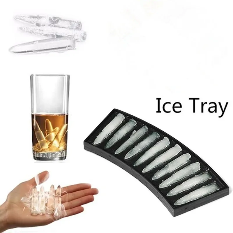 Ice Tray Bullet Shaped Ice Mold Candy Brick Cube Tray Mould Maker Bar