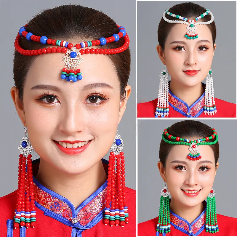 Mongolian Headgear Elegant Pricess Costume Accessories Ancient