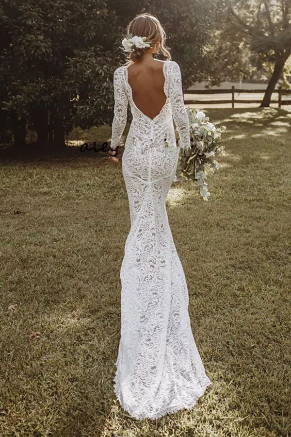 chinese dress ladies Exquisite Floral Lace Midi Wedding Dress main image 1
