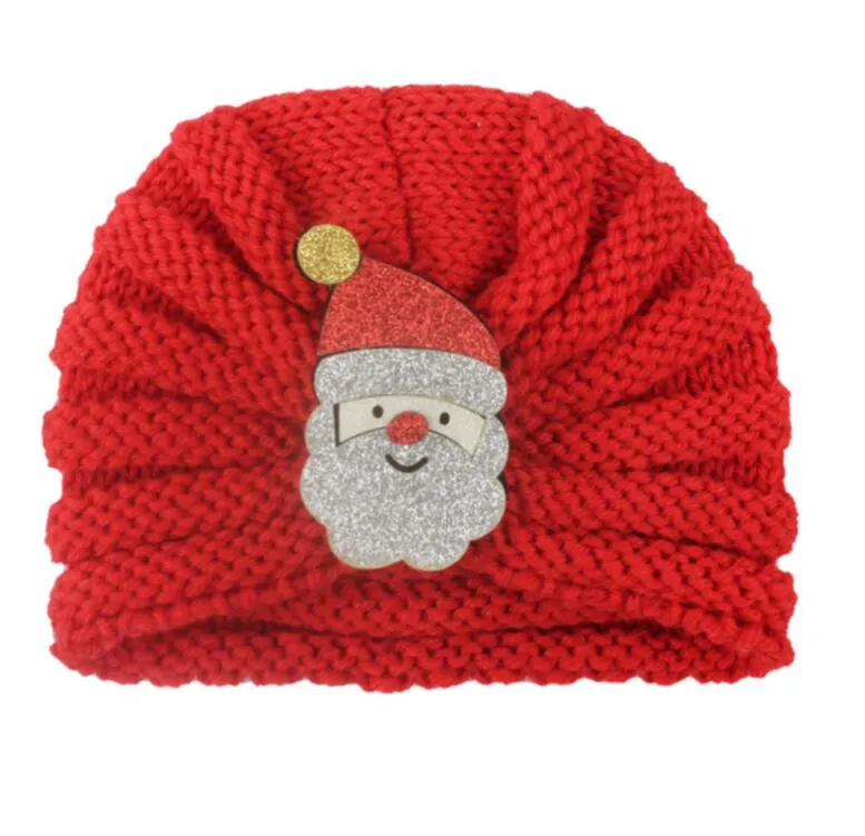 Juldekorationer barn semester gåvor Santa hatt jul decal tecknad dekorationer Santa snögubbe 0-3months baby hatt