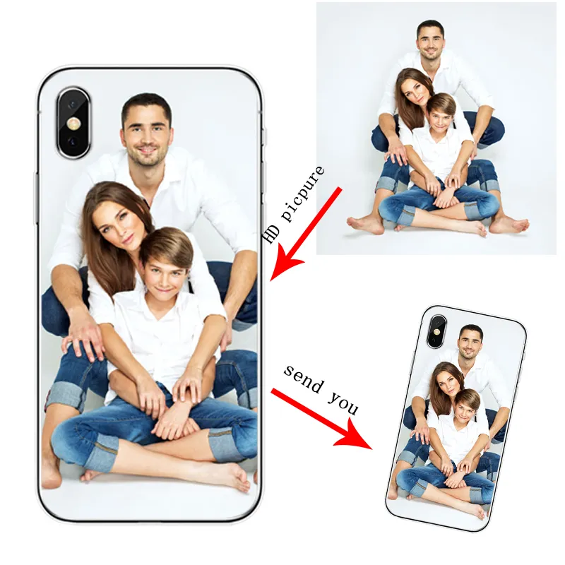 Coque de téléphone en TPU souple en Silicone Photo personnalisée pour IPhone SE 6 6 Plus 7 8 Plus coque de téléphone personnalisée pour IPhone X XS XR Max 11 PRO Max