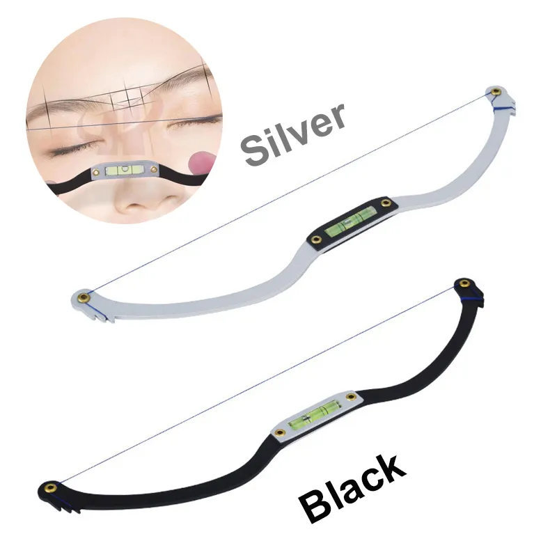 Microblading Line Marker Ruler with Thread Microblading Accessories 3D Eyebrow Shaping Design Tool Measuring Ruler Permanent Makeup Supplies