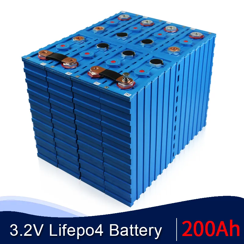 新しい8ピースオリジナルカルブ3.2V 200Ah LifePO 4充電式バッテリーSE200AHプラスチック200Ahリン酸鉄リン酸鉄鉱床太陽電池